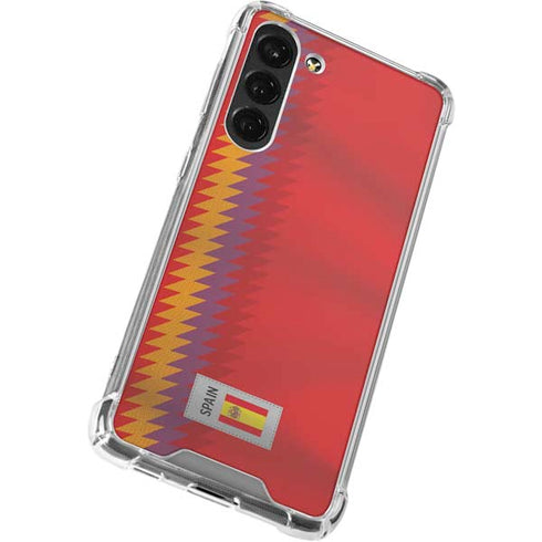 Spain Soccer Flag Galaxy S23 Plus Clear Case