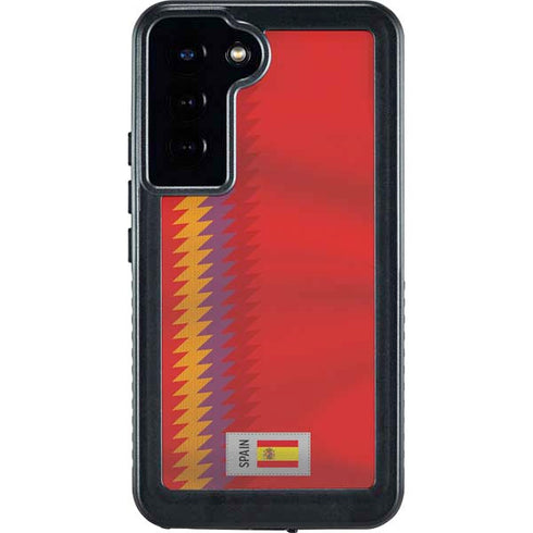 Spain Soccer Flag Galaxy S23 Plus Waterproof Case