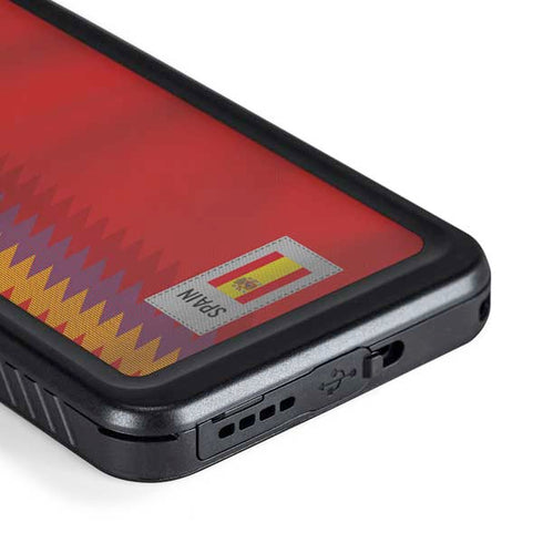 Spain Soccer Flag Galaxy S23 Plus Waterproof Case