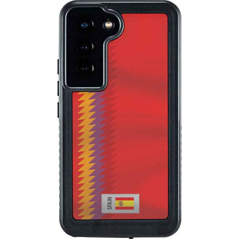 Spain Soccer Flag Galaxy S23 Waterproof Case