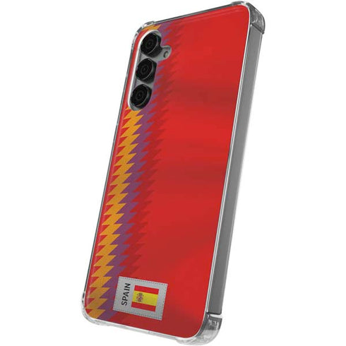 Spain Soccer Flag Galaxy S24 Plus Clear Case