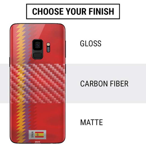 Spain Soccer Flag Galaxy S9 Skin