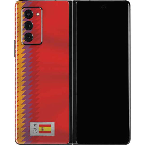 Spain Soccer Flag Galaxy Z Fold2 5G Skin