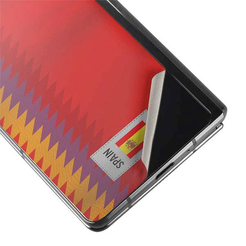 Spain Soccer Flag Galaxy Z Fold2 5G Skin