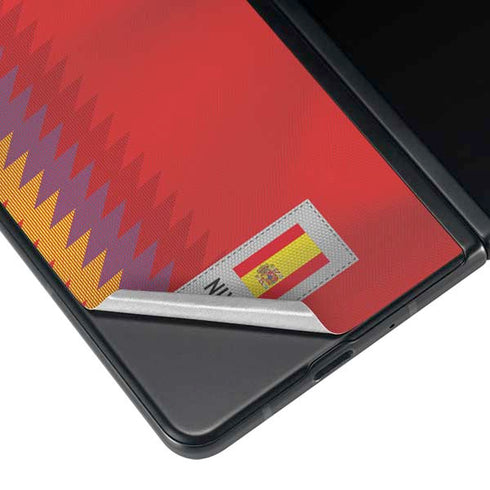 Spain Soccer Flag Galaxy Z Fold3 5G Skin
