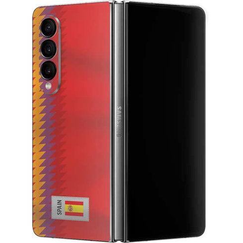Spain Soccer Flag Galaxy Z Fold4 5G Skin