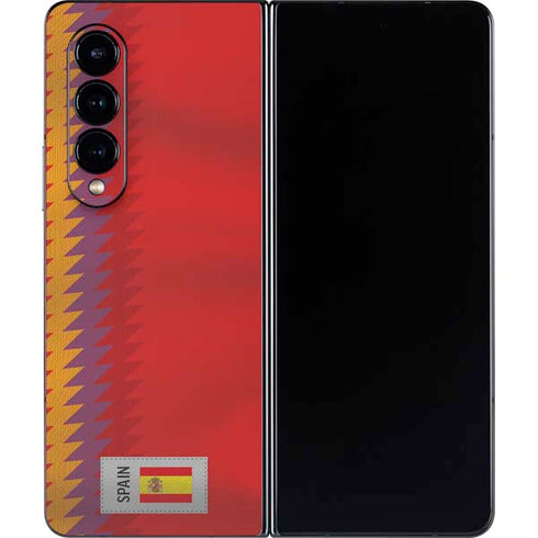 Spain Soccer Flag Galaxy Z Fold4 5G Skin