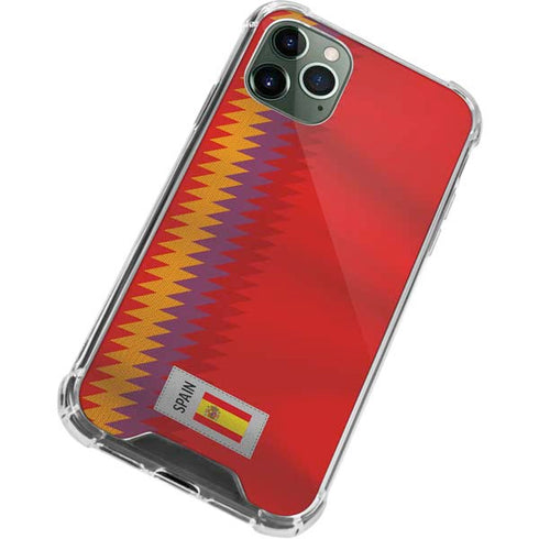 Spain Soccer Flag iPhone 11 Pro Max Clear Case