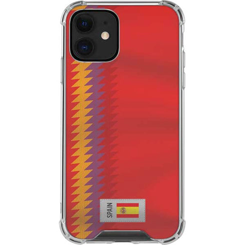 Spain Soccer Flag iPhone 12 Mini Clear Case