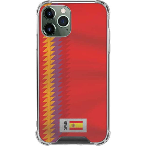 Spain Soccer Flag iPhone 12 Pro Clear Case