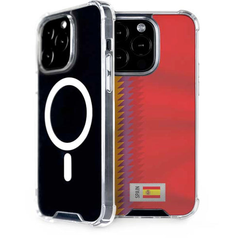 Spain Soccer Flag iPhone 15 Pro MagSafe Case