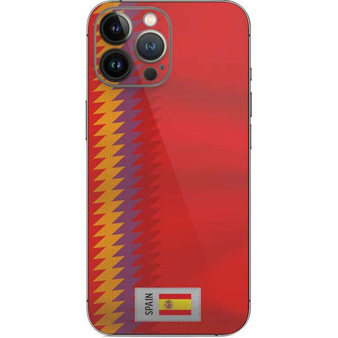 Spain Soccer Flag iPhone 14 Pro Max Skin