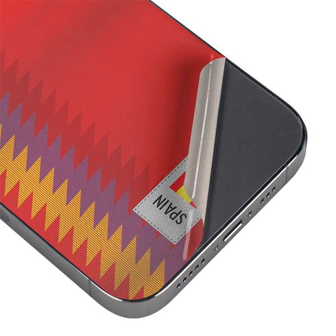 Spain Soccer Flag iPhone 14 Pro Max Skin