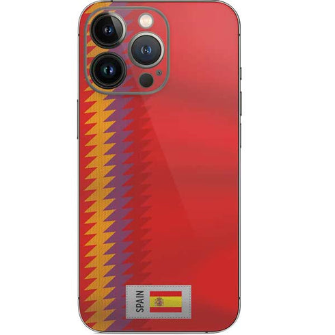 Spain Soccer Flag iPhone 14 Pro Skin