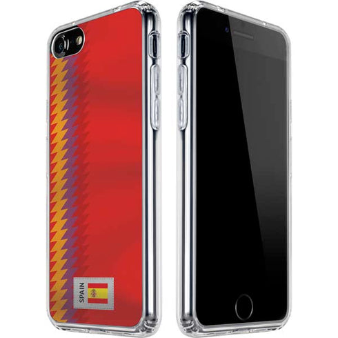 Spain Soccer Flag iPhone SE (2nd & 3rd Gen) Clear Case