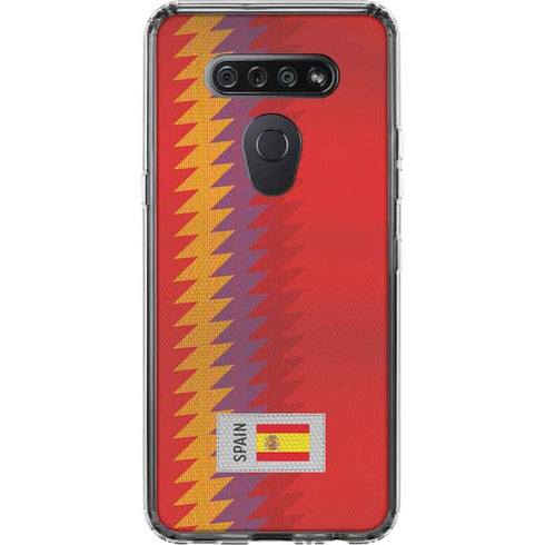 Spain Soccer Flag LG K51/Q51 Clear Case