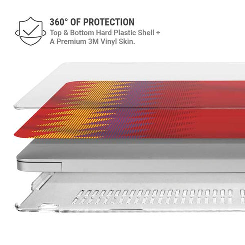 Spain Soccer Flag MacBook Pro 15in (2016-19) Case plus Skin