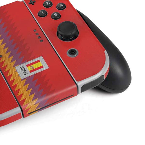 Spain Soccer Flag Nintendo Switch OLED (2021) Skin