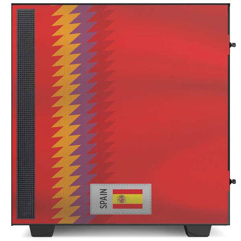 Spain Soccer Flag NZXT H510 Compact ATX Mid-Tower Case Skin
