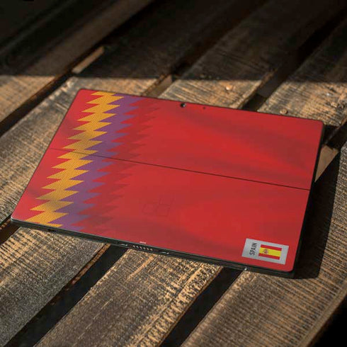 Spain Soccer Flag Surface Pro 7 Skin