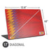 Spain Soccer Flag Universal Laptop 17in (13.8 x 10in) Skin