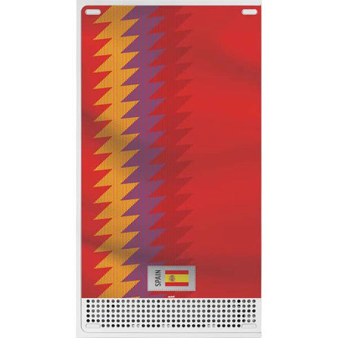 Spain Soccer Flag Xbox Series S Console Skin