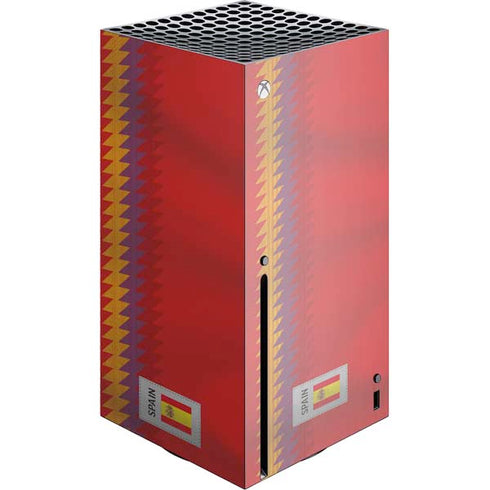 Spain Soccer Flag Xbox Series X Console Skin