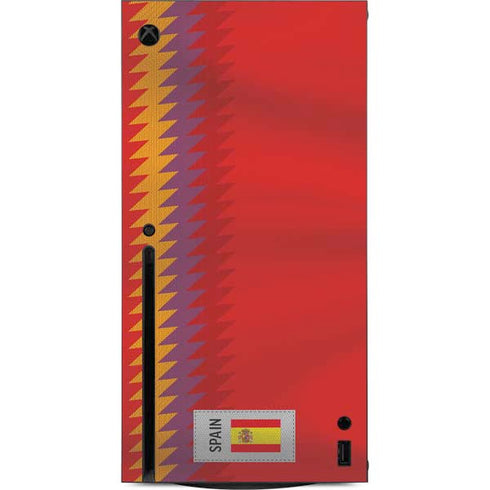 Spain Soccer Flag Xbox Series X Console Skin