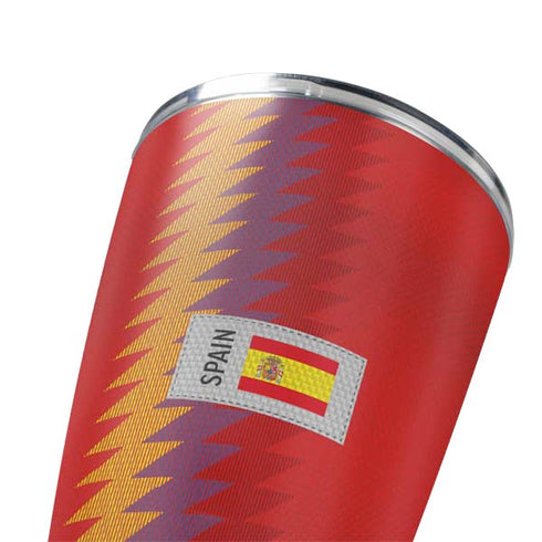 Spain Soccer Flag Yeti 20oz Tumbler Skin