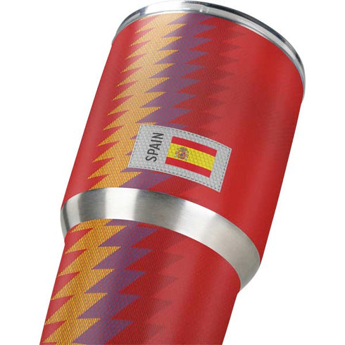 Spain Soccer Flag Yeti 30oz Rambler Tumbler Skin