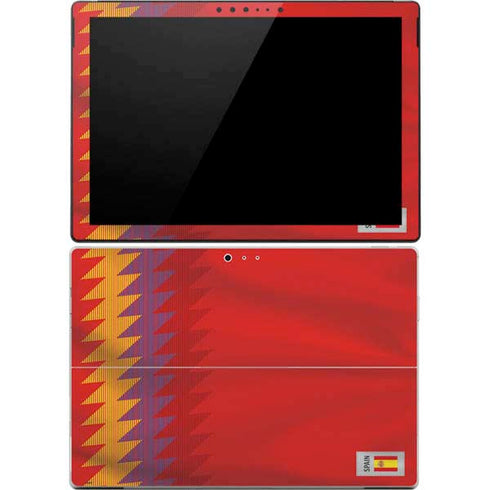 Spain Soccer Flag Surface Pro 4 Skin
