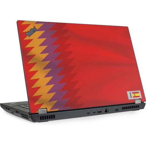Spain Soccer Flag Lenovo ThinkPad Skin