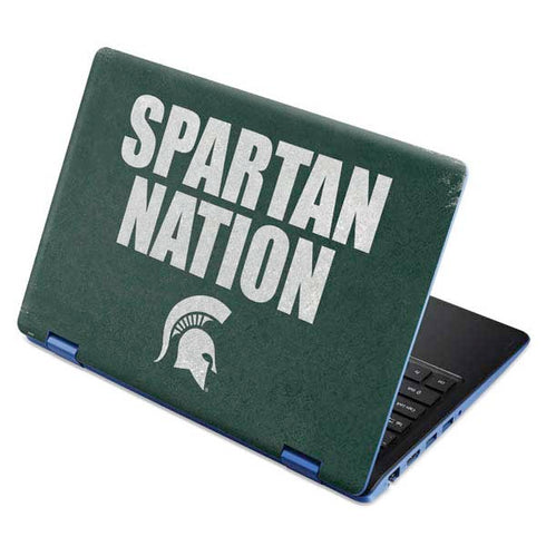 Michigan State University Spartans Nation Aspire R11 11.6in Skin