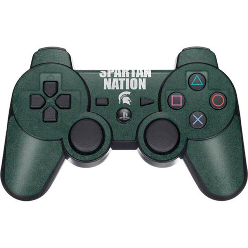 Michigan State University Spartans Nation PS3 Dual Shock wireless controller Skin
