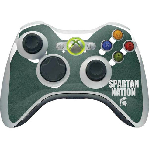 Michigan State University Spartans Nation Xbox 360 Wireless Controller Skin