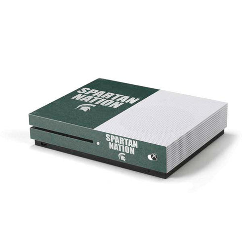Michigan State University Spartans Nation Xbox One S Console Skin