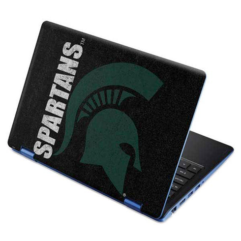 Michigan State University Bold Spartans Logo Aspire R11 11.6in Skin