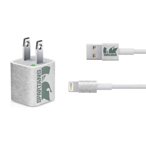 Michigan State University Spartans Half Logo iPhone Charger (5W USB) Skin