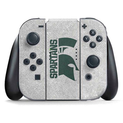 Michigan State University Spartans Half Logo Nintendo Switch (2017-2021) Joy-Con Controller Skin