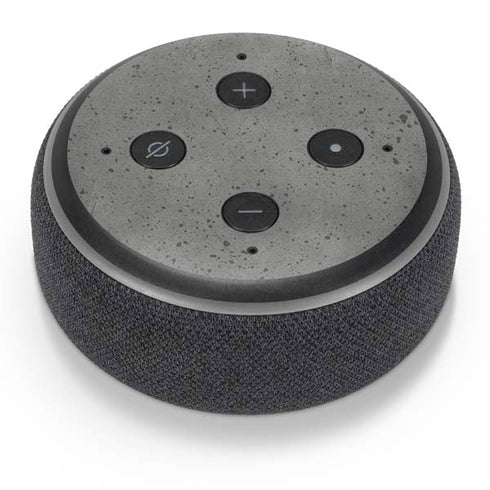 Speckle Grey Concrete Amazon Echo Dot Skin