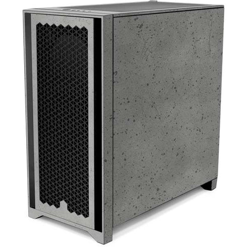 Speckle Grey Concrete Corsair 4000D Tempered Glass Mid-Tower ATX Case Skin