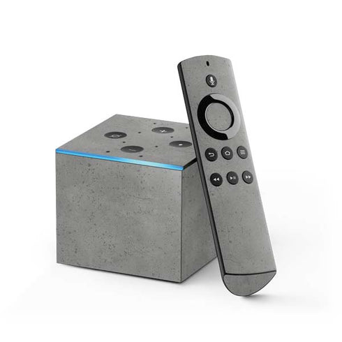 Speckle Grey Concrete Fire TV Cube Skin