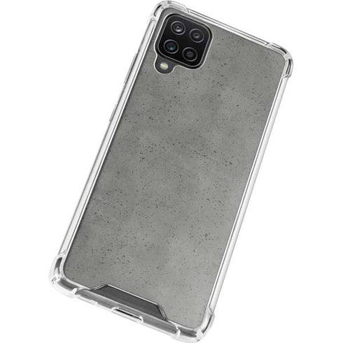 Speckle Grey Concrete Galaxy A12 Clear Case