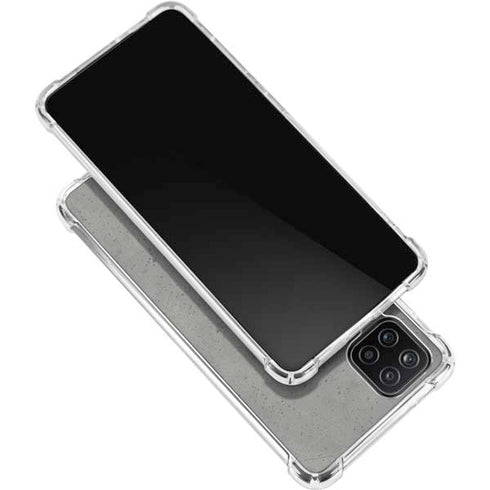 Speckle Grey Concrete Galaxy A12 Clear Case