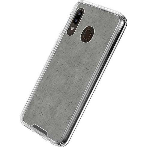 Speckle Grey Concrete Galaxy A30 Clear Case