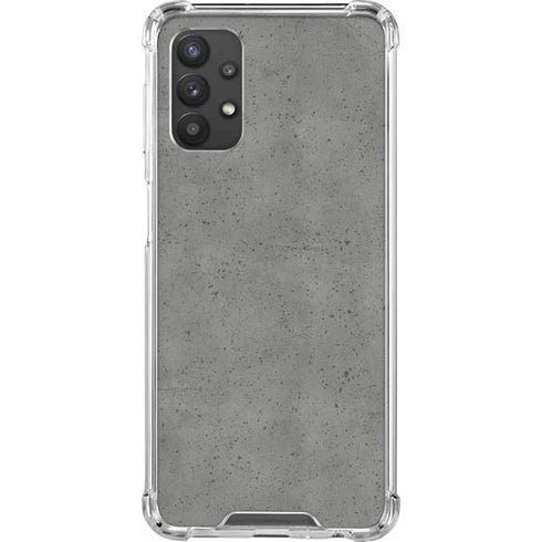 Speckle Grey Concrete Galaxy A32 5G Clear Case