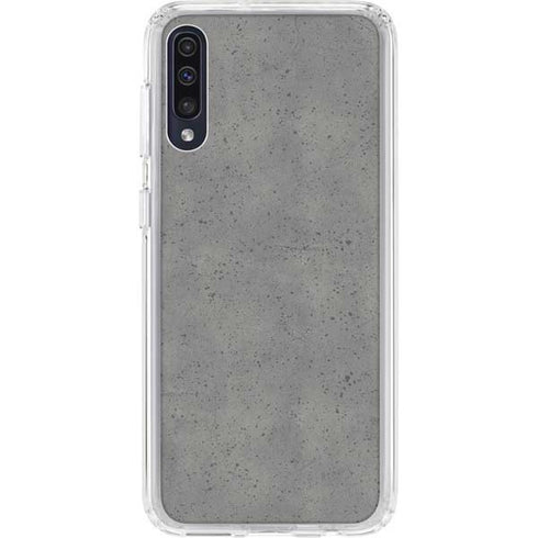 Speckle Grey Concrete Galaxy A50 Clear Case