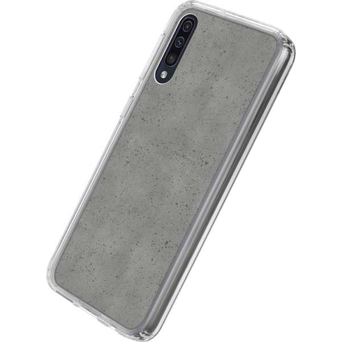 Speckle Grey Concrete Galaxy A50 Clear Case