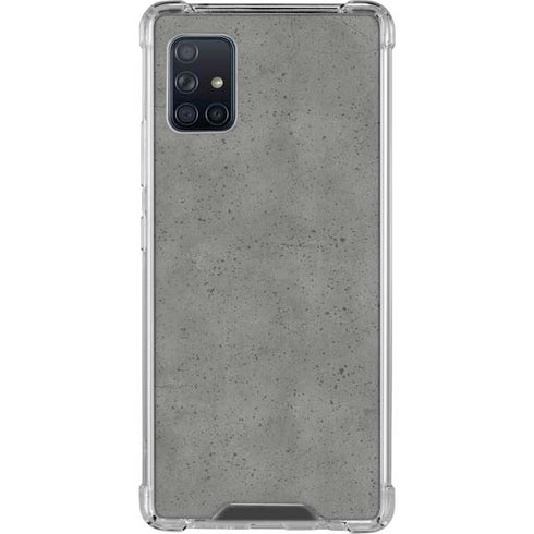 Speckle Grey Concrete Galaxy A51 5G Clear Case