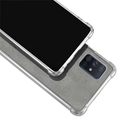 Speckle Grey Concrete Galaxy A51 5G Clear Case